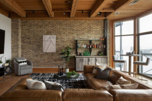 industrial style living room